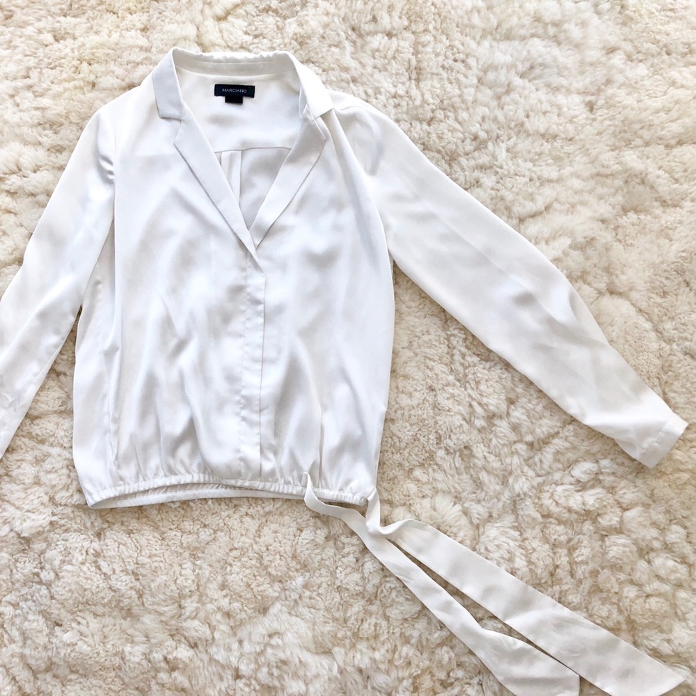 Marciano white work blouse new